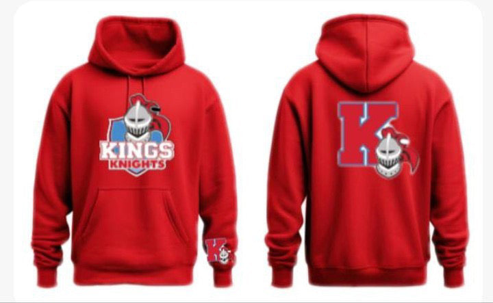 Kings Knights Embroidered Pullover Hoodie