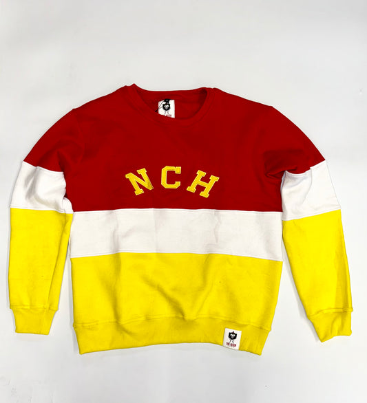 NCH 3-Color Embroidered Crewneck