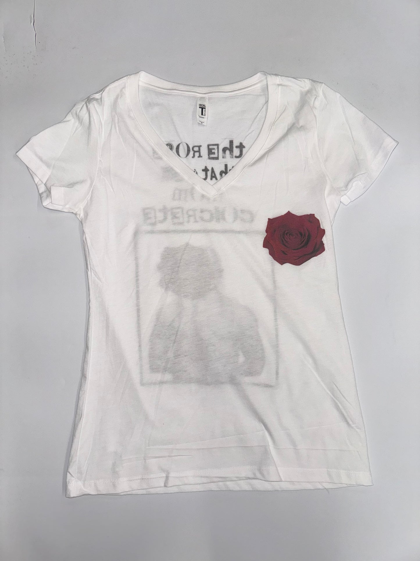 2pac- The Rose That Grew From Concrete Women's V Neck Shirt