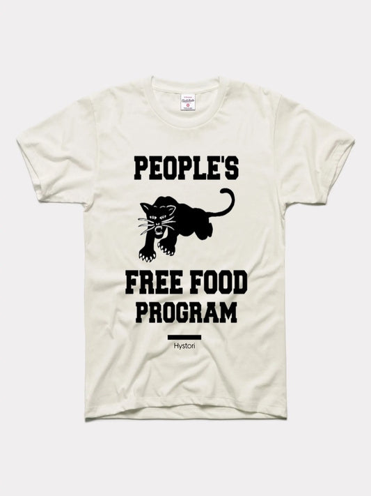 Black Panther People's Free Food Program - Black Hystori Shirt